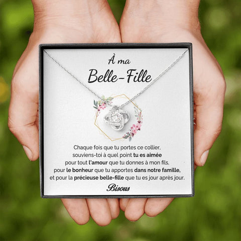Cadeau Pour Belle - fille - Coffret Collier Noeud D’amour a Ma Magnifique