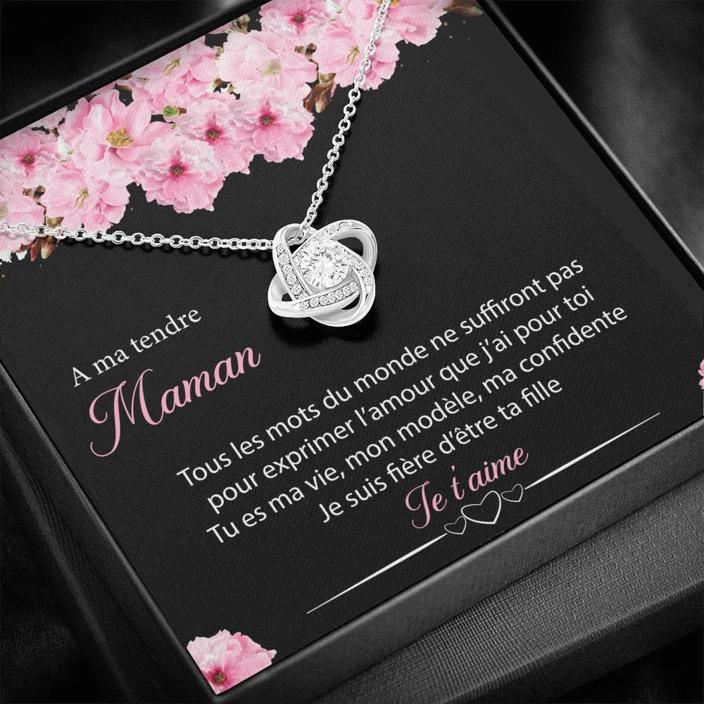 Cadeau D’une Fille Pour Sa Maman - Collier Noeud D’amour Mon Modèle Jewelry