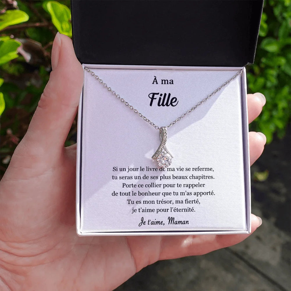 Cadeau De Maman à Sa Fille - Collier Ruban Précieux Pour L’éternité Jewelry