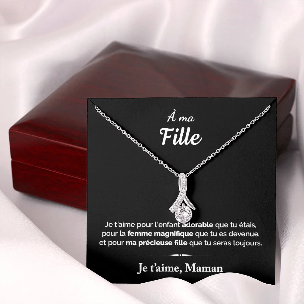 Cadeau De Maman Pour Sa Fille - Coffret Collier Ruban Précieux Tu Es Magnifique Jewelry