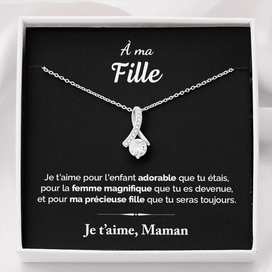 Cadeau De Maman Pour Sa Fille - Coffret Collier Ruban Précieux Tu Es Magnifique Jewelry