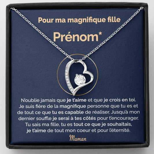 Cadeau Personnalisé De Maman Pour Sa Fille - Tu Es Magnifique Collier Coeur Précieux Jewelry