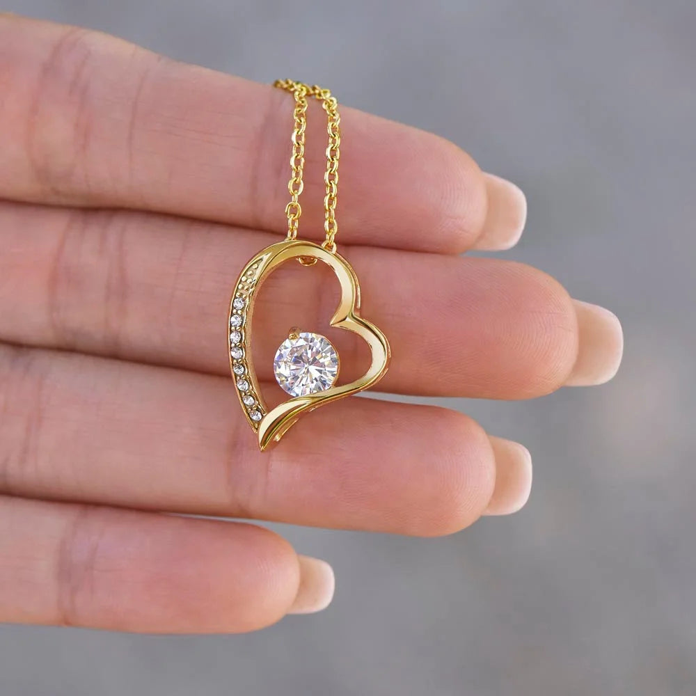 Cadeau Pour La Femme De Sa Vie - Coffret Collier Coeur Eternel Je T’aimerai Jusqu’à Fin Mes Jours Jewelry