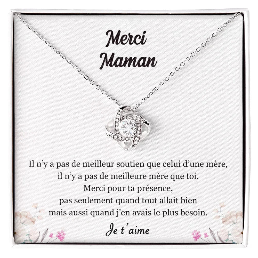 Coffret Pour Maman - Collier Noeud D’amour Je T’aime Jewelry