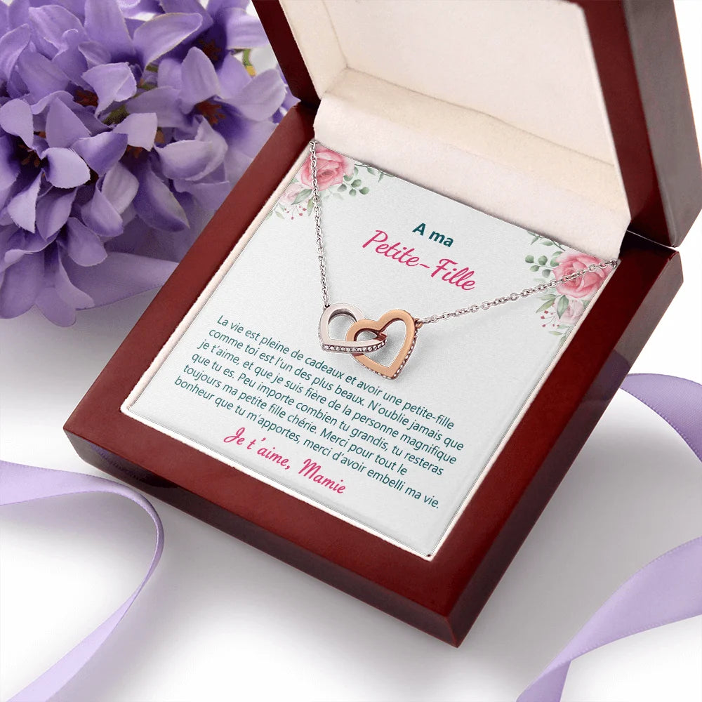 Collier Coeurs Entrelacés - Cadeau De Grand - mère Pour Petite - fille #ih03 Jewelry