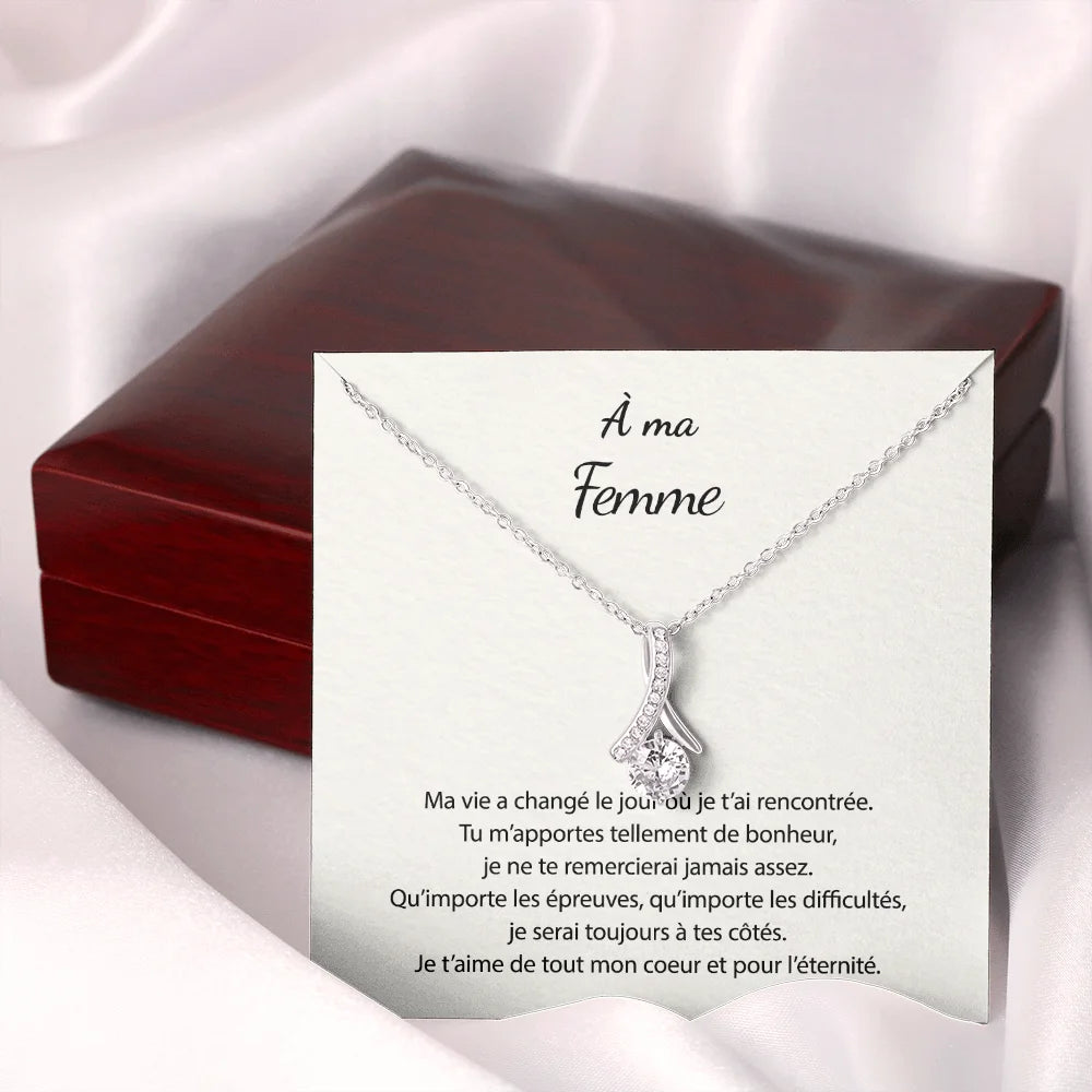 Pendentif Avec Message D’amour - Pour Ma Femme Amour Infini Jewelry
