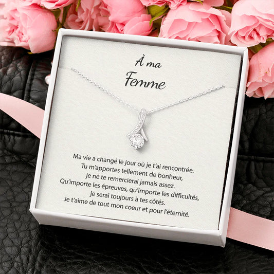 Pendentif Avec Message D’amour - Pour Ma Femme Amour Infini Jewelry