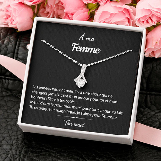 Pendentif Avec Message D’amour - Pour Ma Femme Unique & Magnifique Jewelry